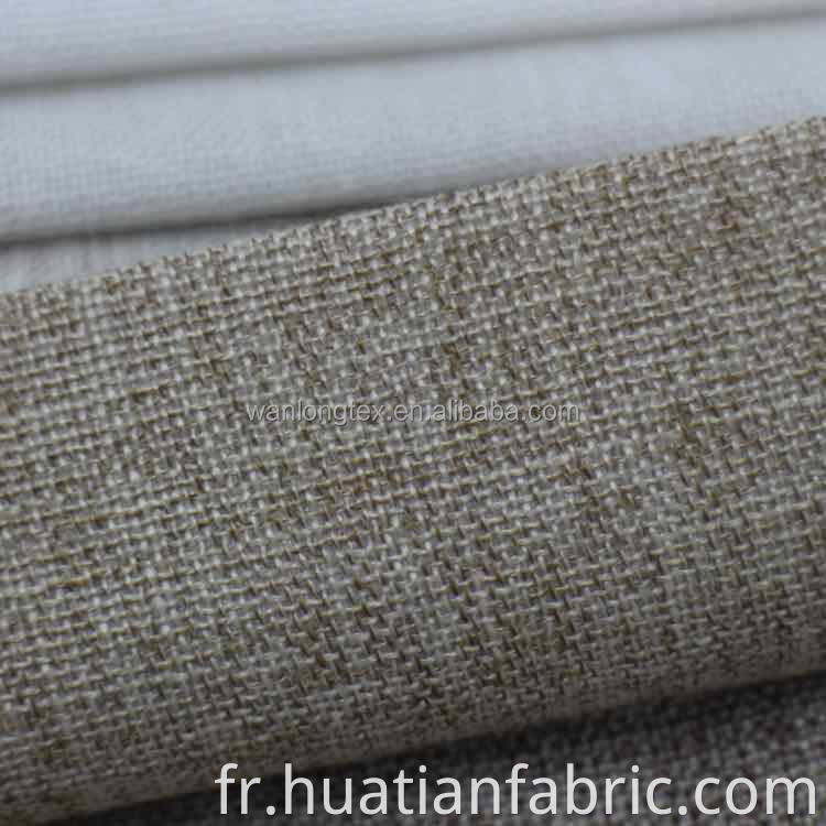 Tissu Tissu Type de canapé teint de style coton en lin